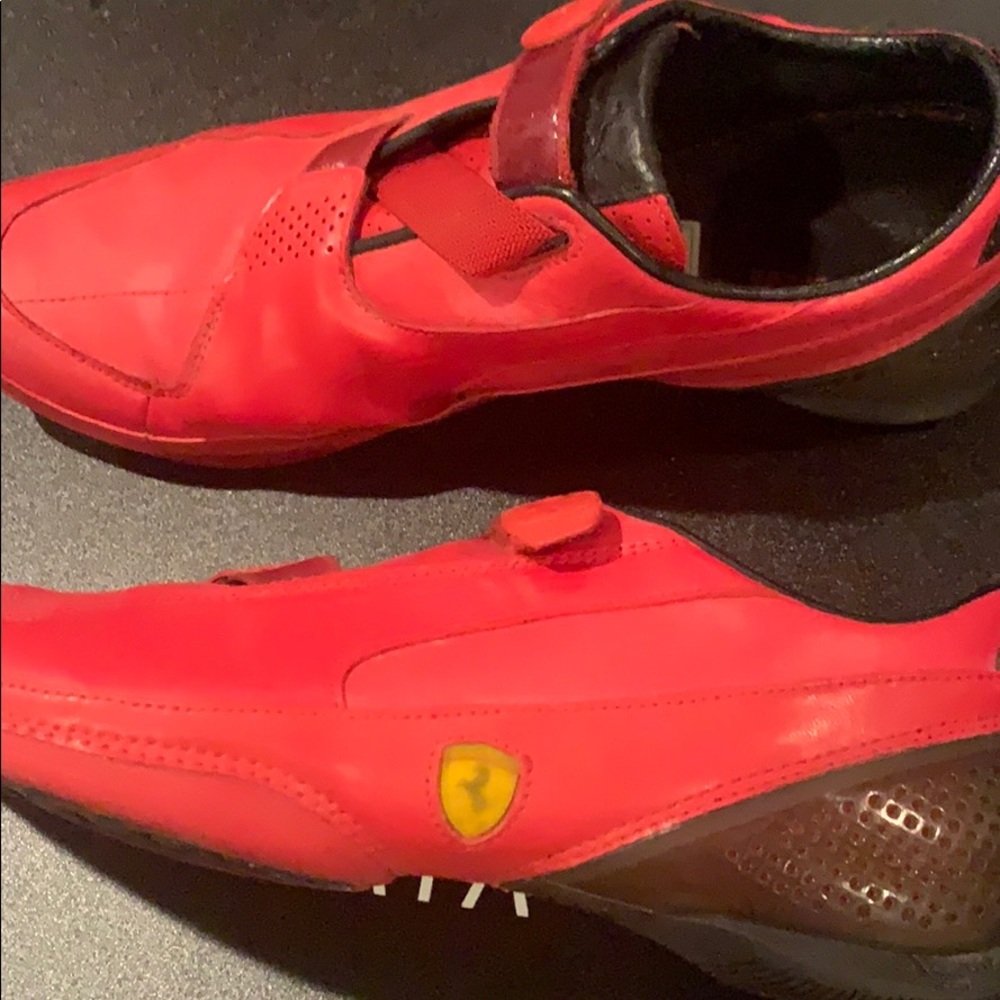 Bright Red Puma Ferrari Driving Shoes